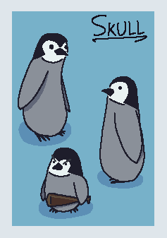 Multiple baby penguins